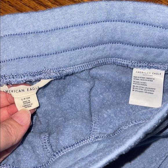 American Eagle Outfitters Blue Joggers Relaxed Fit - Picture 2 of 3
